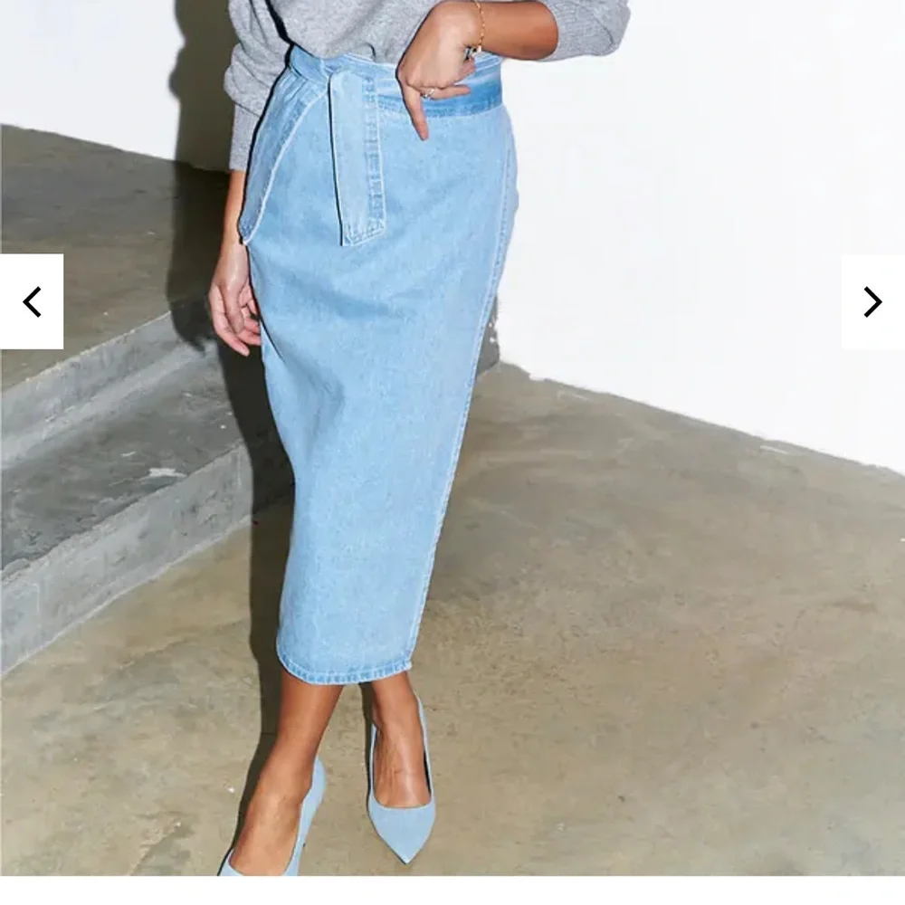 Never Fully Dressed Denim Jasper Wrap Skirt
